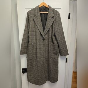 Bernardo Microhoundstooth Jacket Brown Size XL